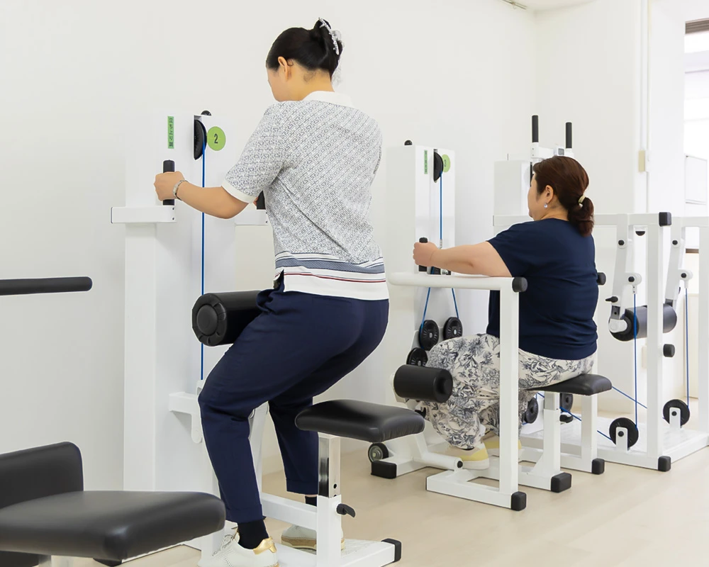 多様なフィットネスマシンを自由に使える
